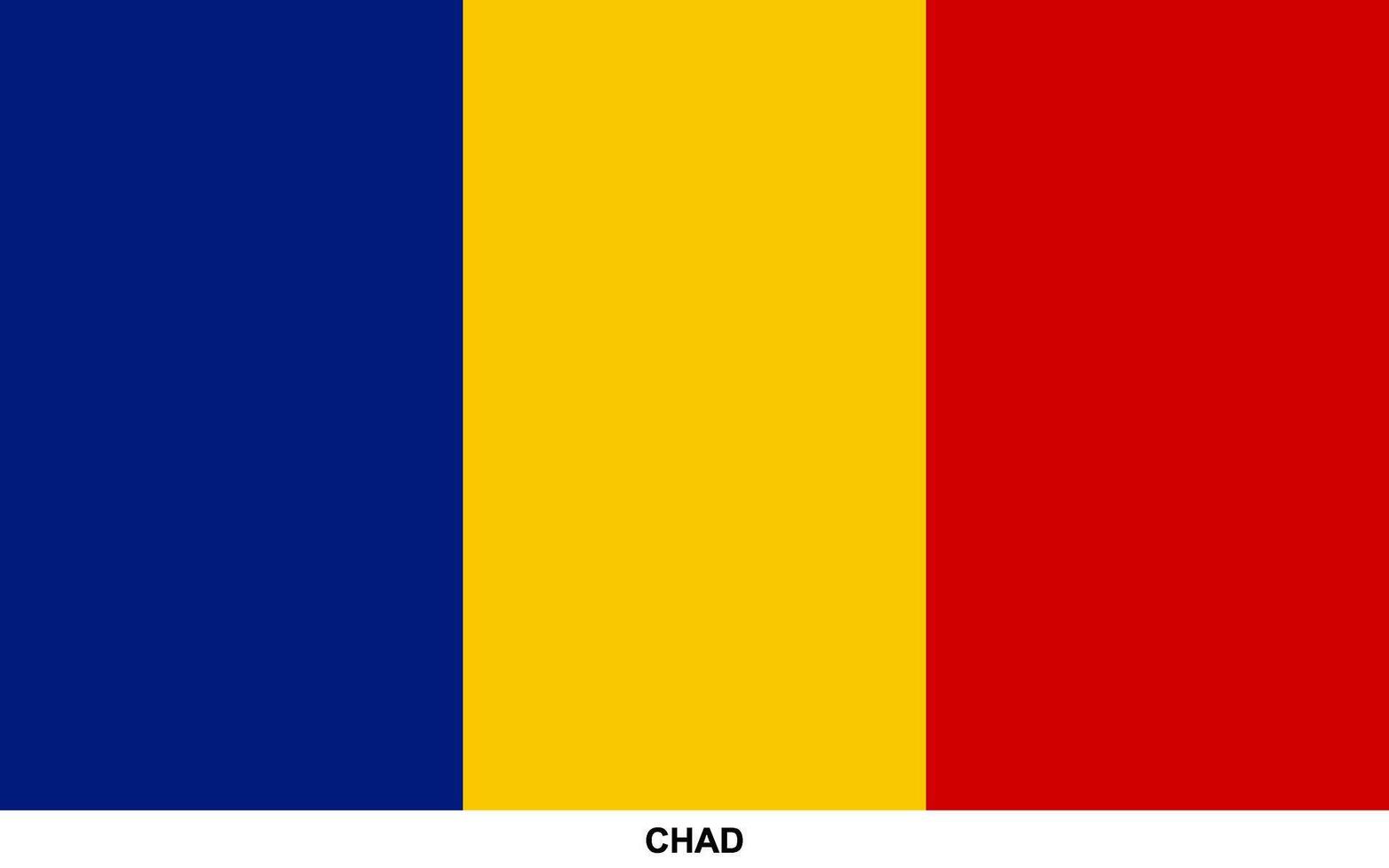 Flag of CHAD, CHAD national flag vector