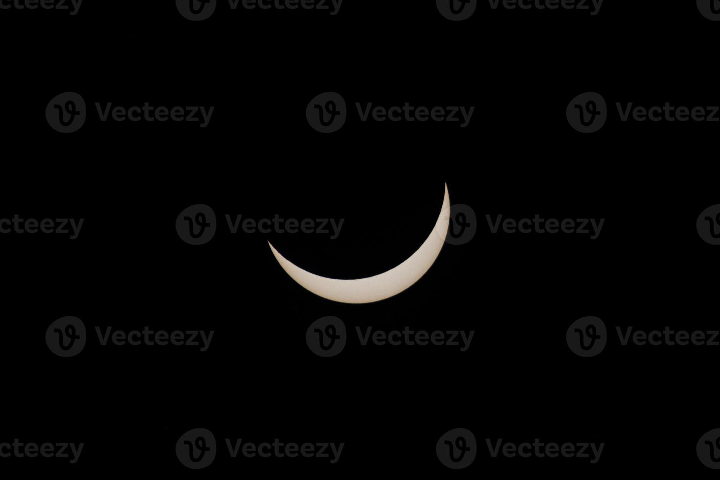 Total Solar Eclipse - Moon over Sun after Totality photo