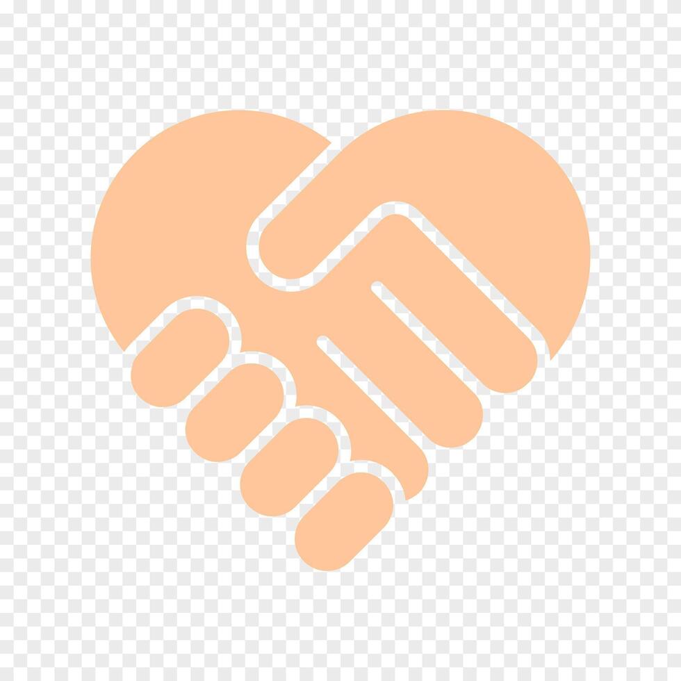 Handshake set icon. Heart shaped handshake, unity, cooperation, partnership, agreement, collaboration, alliance, teamwork, mutual respect, political alliance, community bond, social harmony. vector