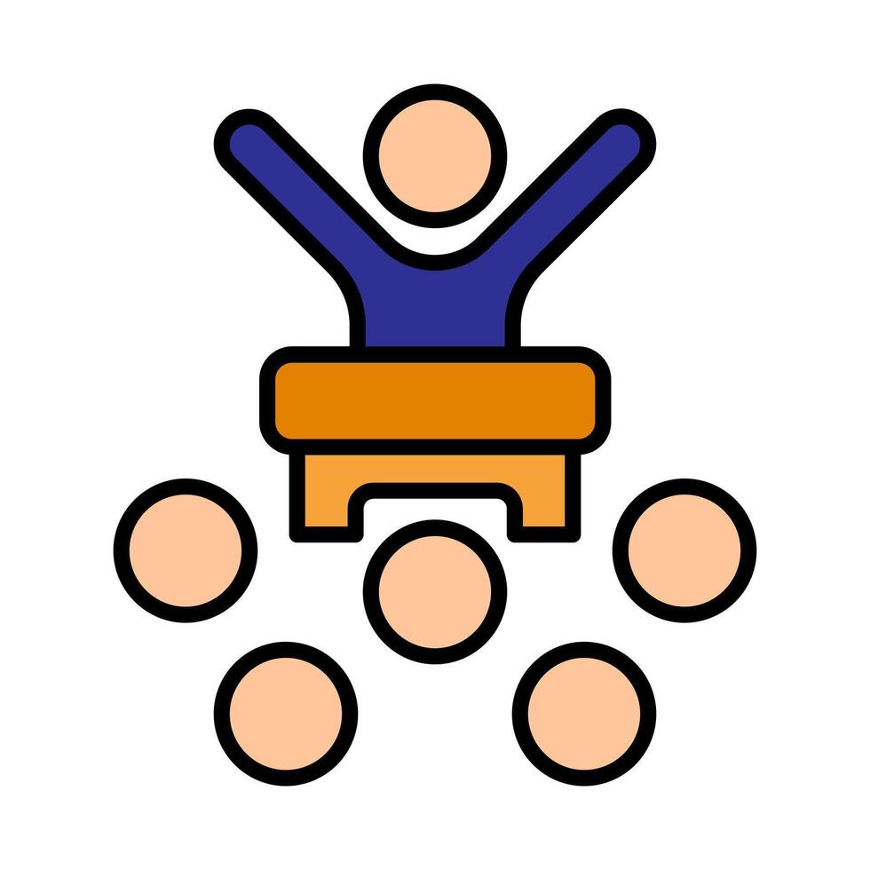 Debate set icon. Two figures high-fiving, representing agreement, collaboration, teamwork, political discussion, debate, argument, consensus, partnership, unity. vector