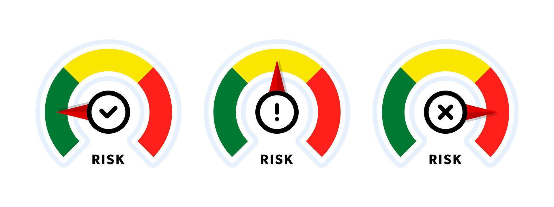 Risk Scale. Simple Tool for Making Informed Decisions vector