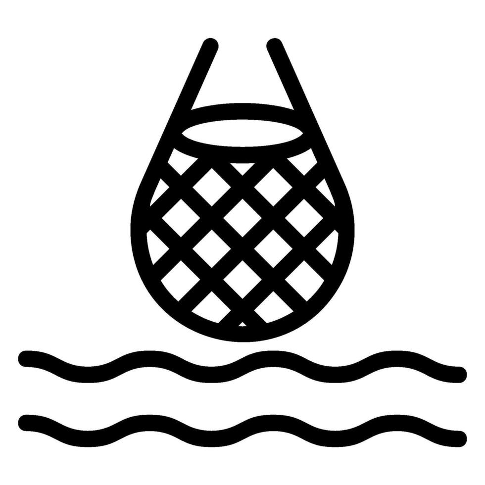 trap line icon vector