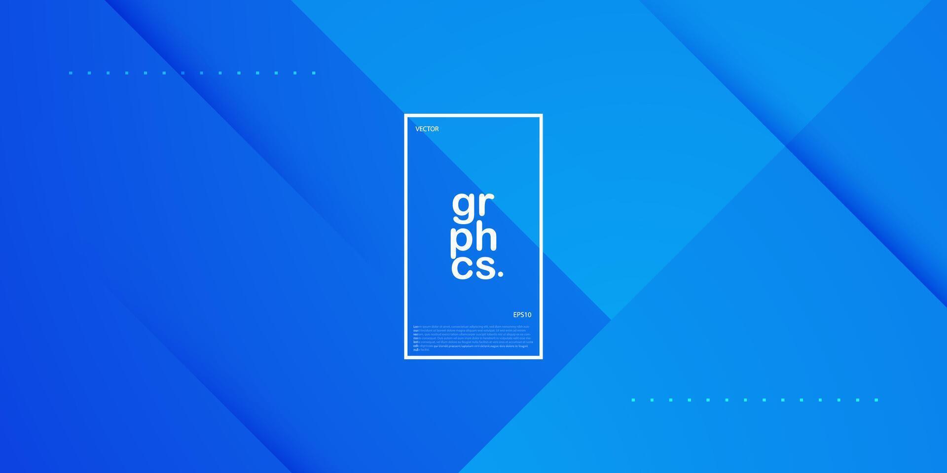 Abstract blue simple background with geometric graphic elements for poster, flyer, digital board and concept design. Eps10 vector