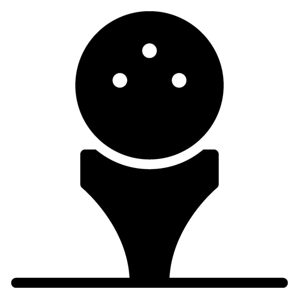 tee glyph icon vector