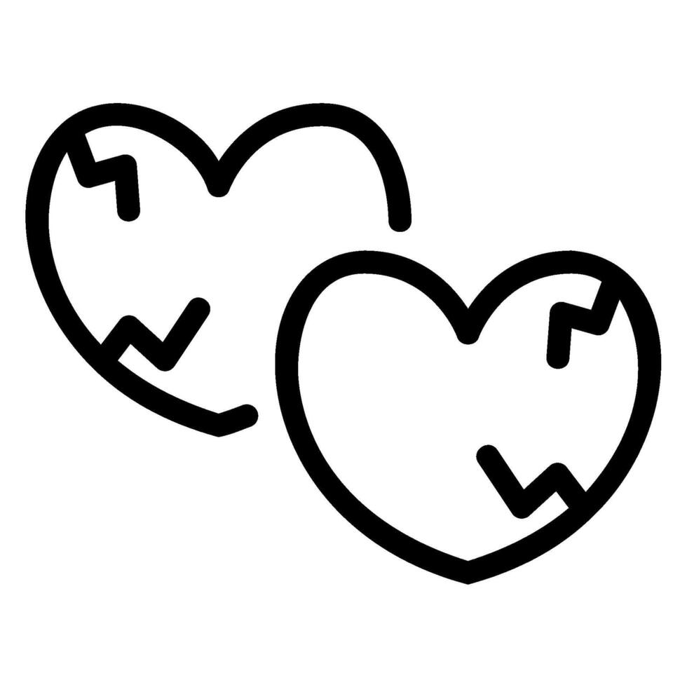 relationship line icon vector