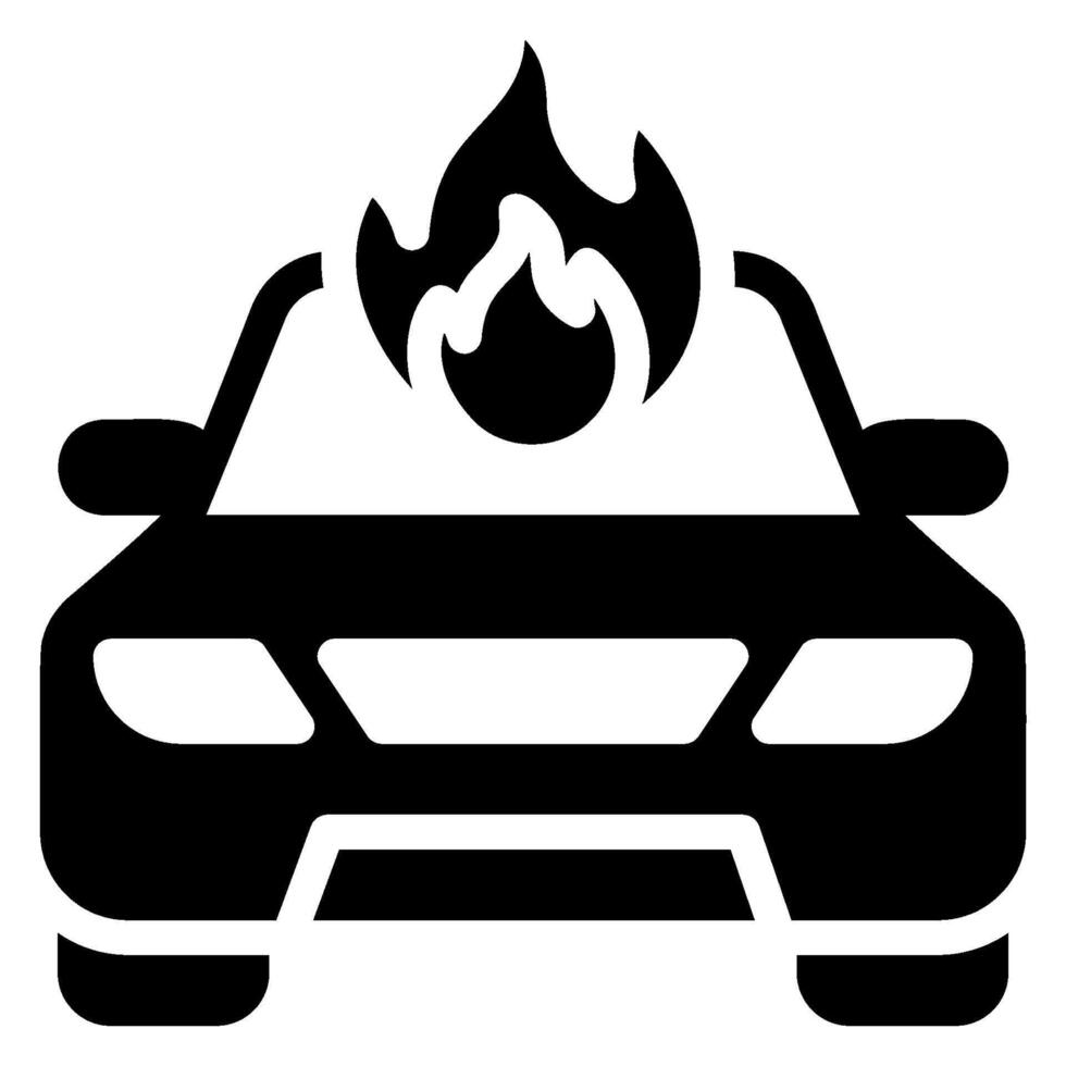 heat glyph icon vector