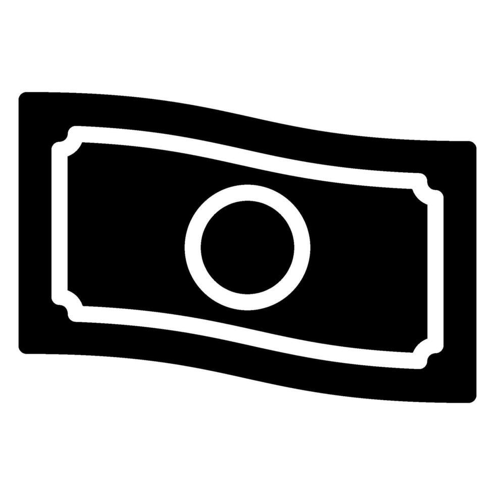 money glyph icon vector