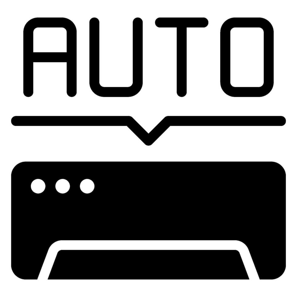 auto glyph icon vector