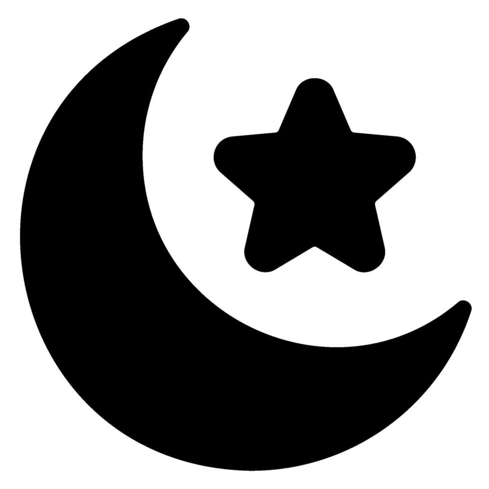 night mode glyph icon vector