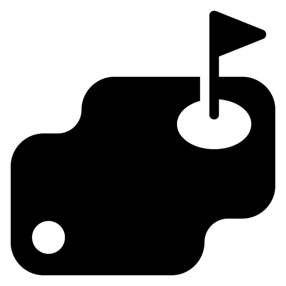 birdie glyph icon vector