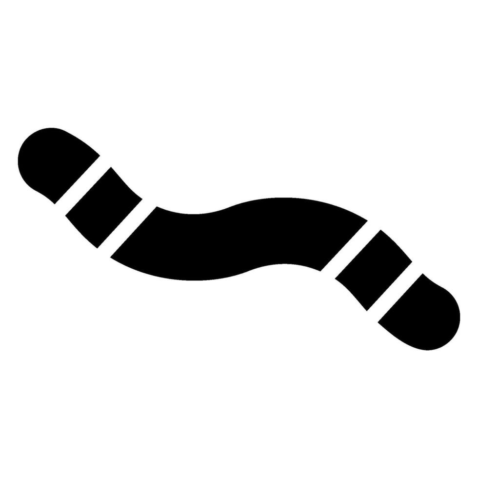 worms glyph icon vector