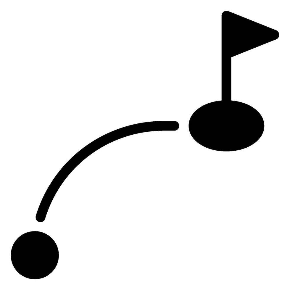distance glyph icon vector