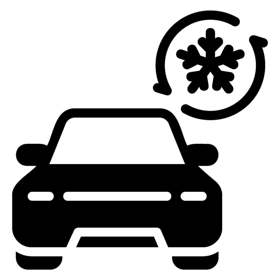 air conditioning glyph icon vector