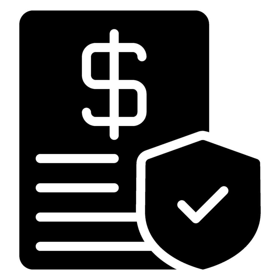 security glyph icon vector