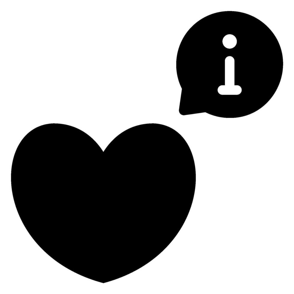 info glyph icon vector