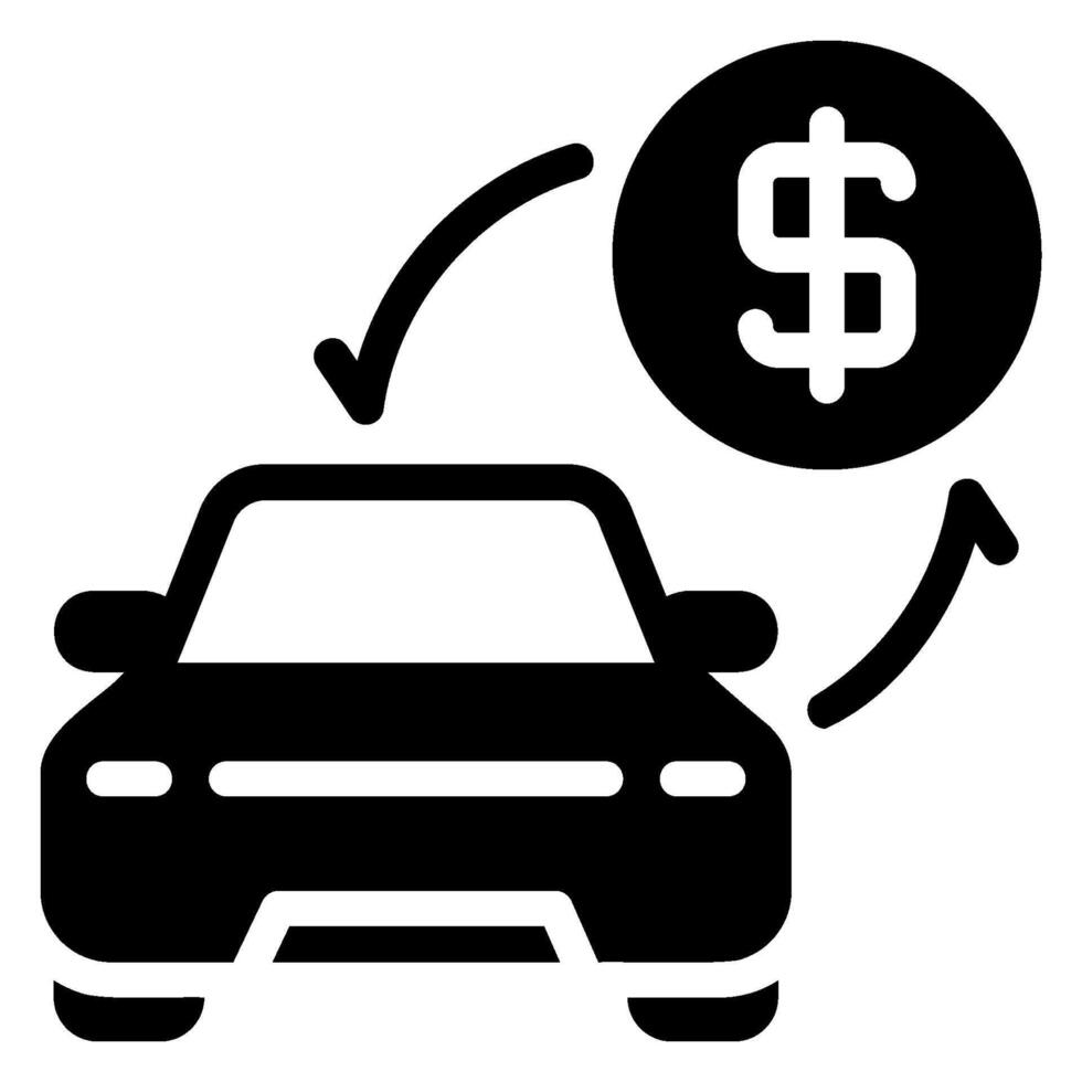 fee glyph icon vector