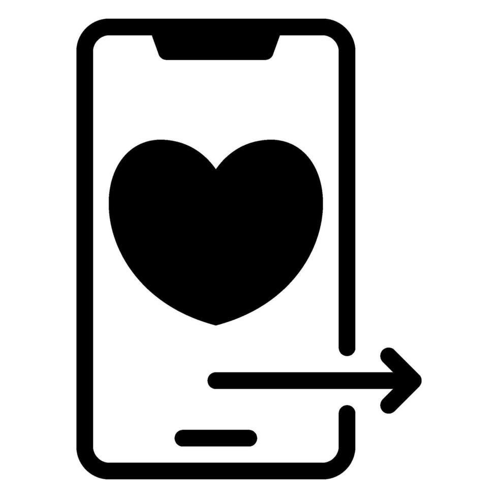 swipe right glyph icon vector