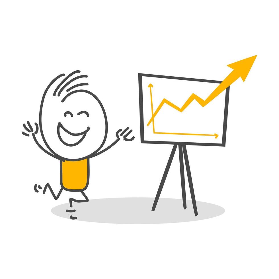 Stick figures. Office people. Hand drawn doodle line art cartoon design character. vector