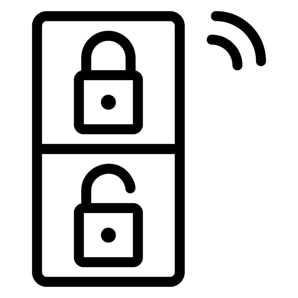 car key line icon vector