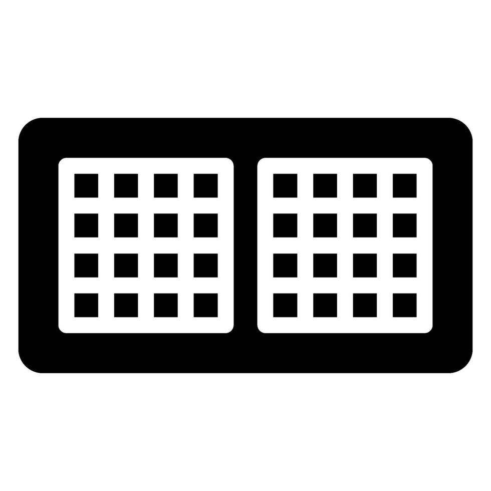 split duct glyph icon vector