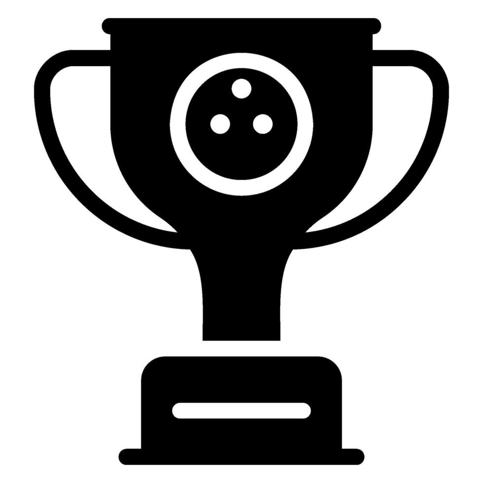 trophy glyph icon vector