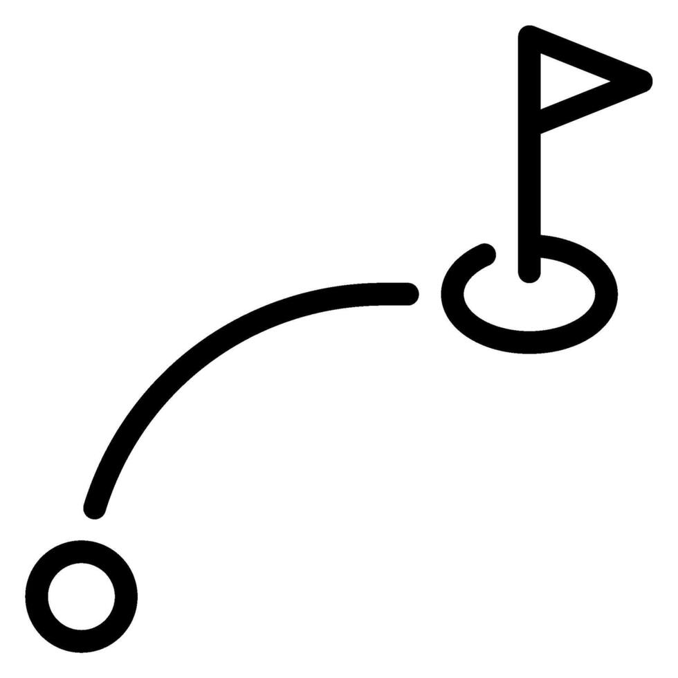 distance line icon vector