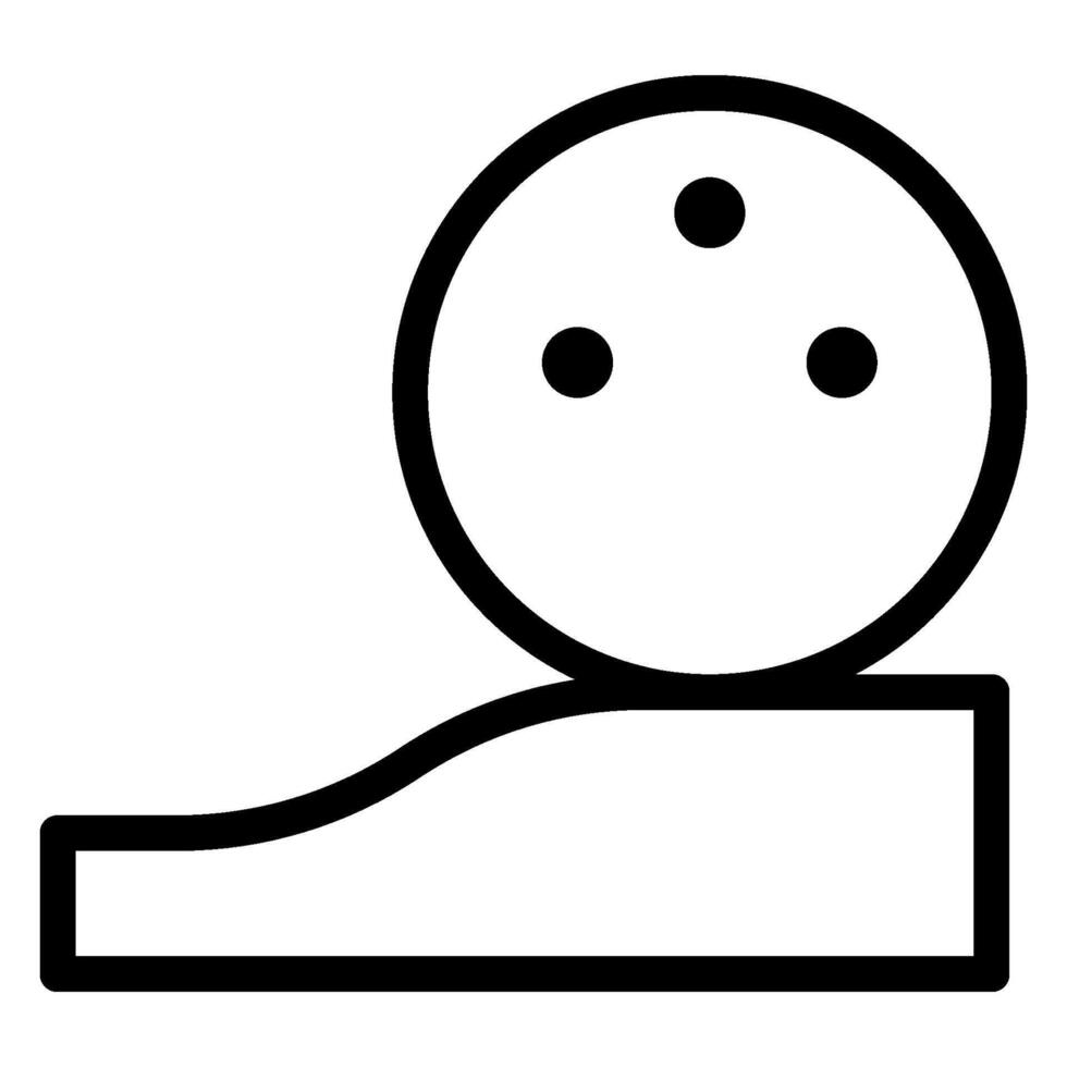 golf ball line icon vector