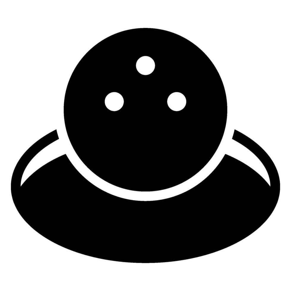 hole glyph icon vector