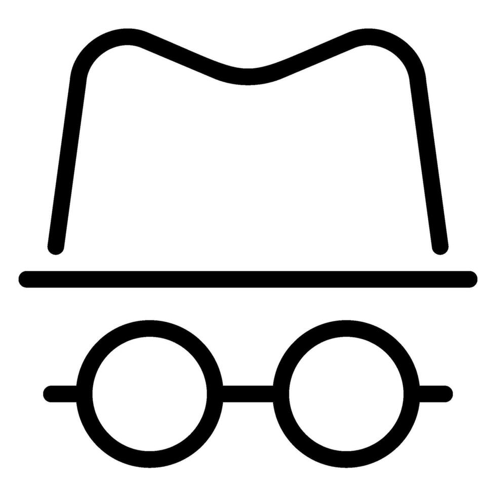 detective line icon vector