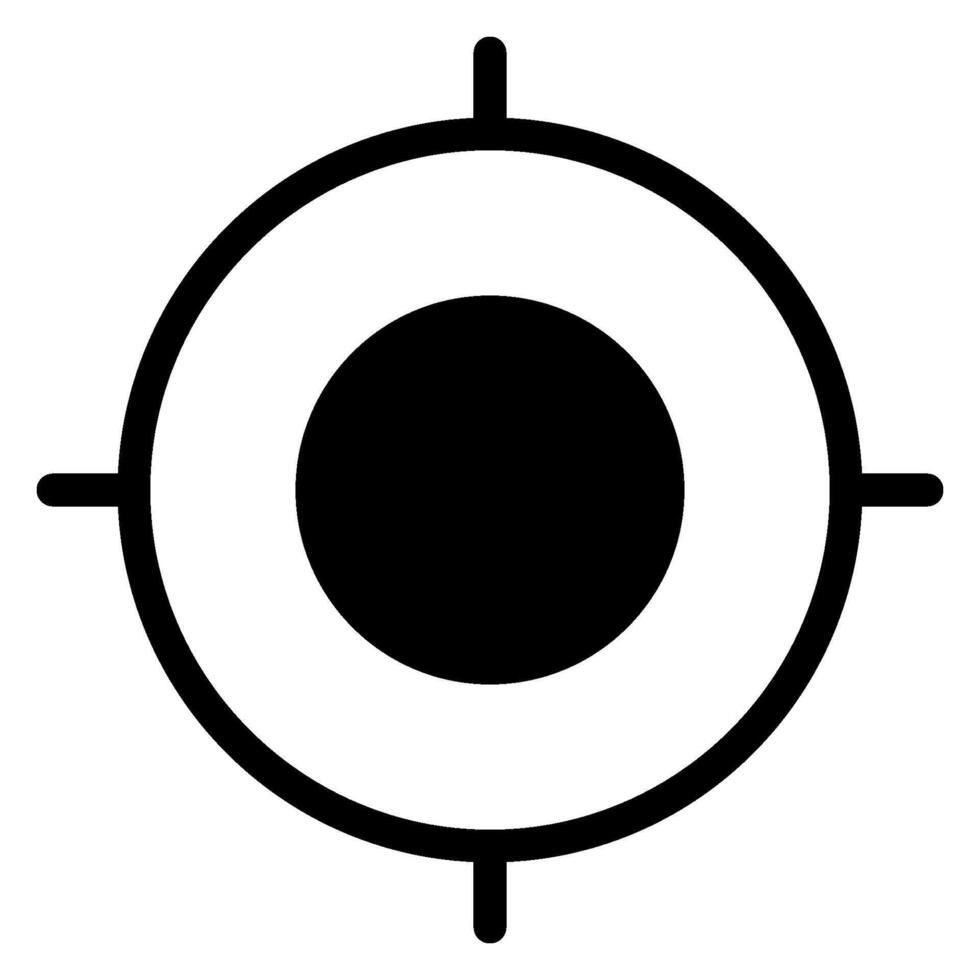 radar glyph icon vector