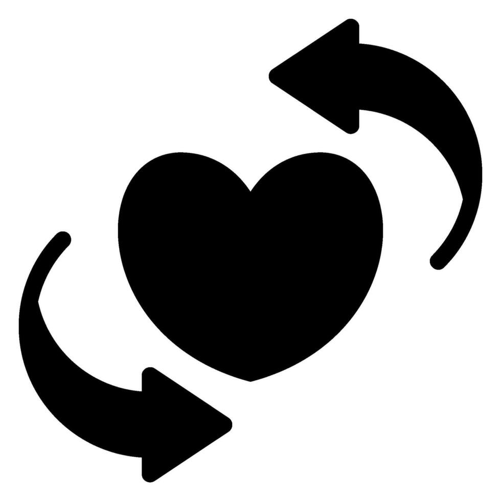 circular arrow glyph icon vector