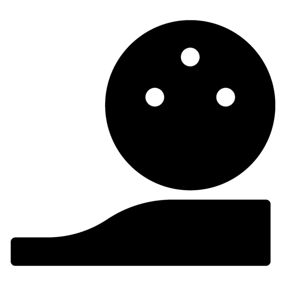 golf ball glyph icon vector
