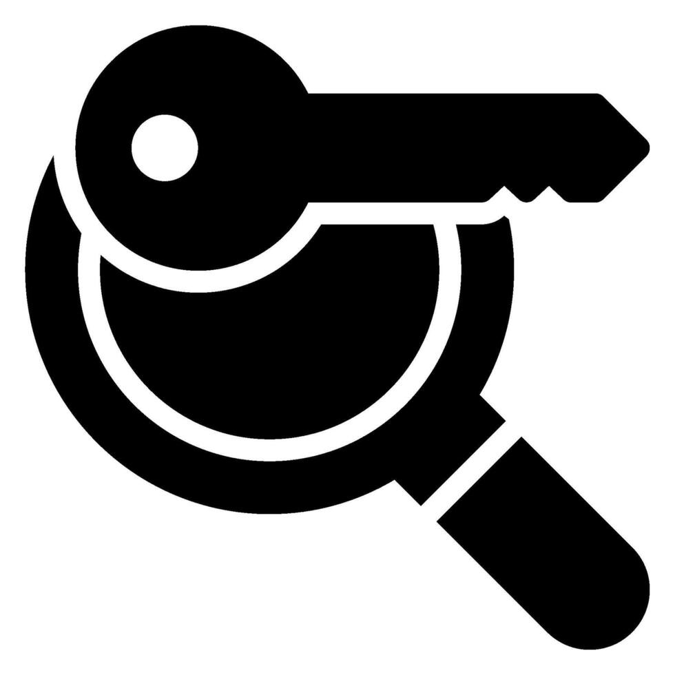 key glyph icon vector