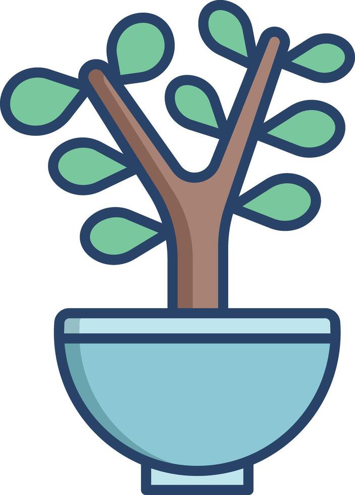 bonsai illustration icon vector