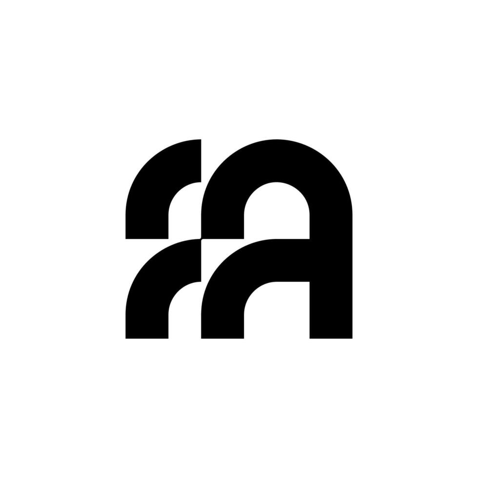 fa abstract minimalist modern logo vector