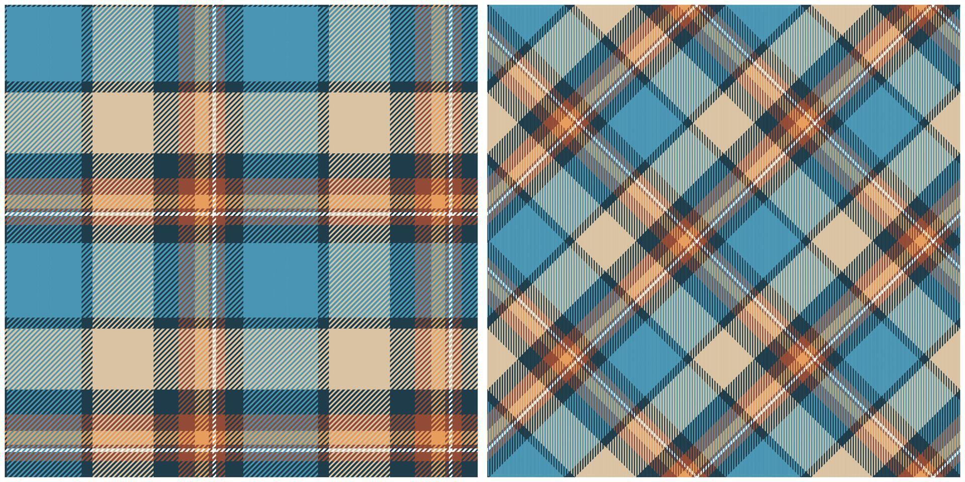 Plaid Pattern Seamless. Classic Scottish Tartan Design. Seamless Tartan Illustration Set for Scarf, Blanket, Other Modern Spring Summer Autumn Winter Holiday Fabric Print. vector