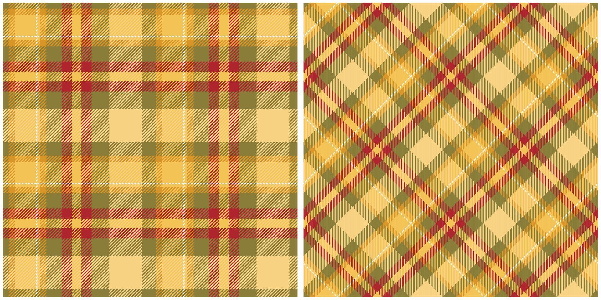 Scottish Tartan Pattern. Classic Scottish Tartan Design. Seamless Tartan Illustration Set for Scarf, Blanket, Other Modern Spring Summer Autumn Winter Holiday Fabric Print. vector