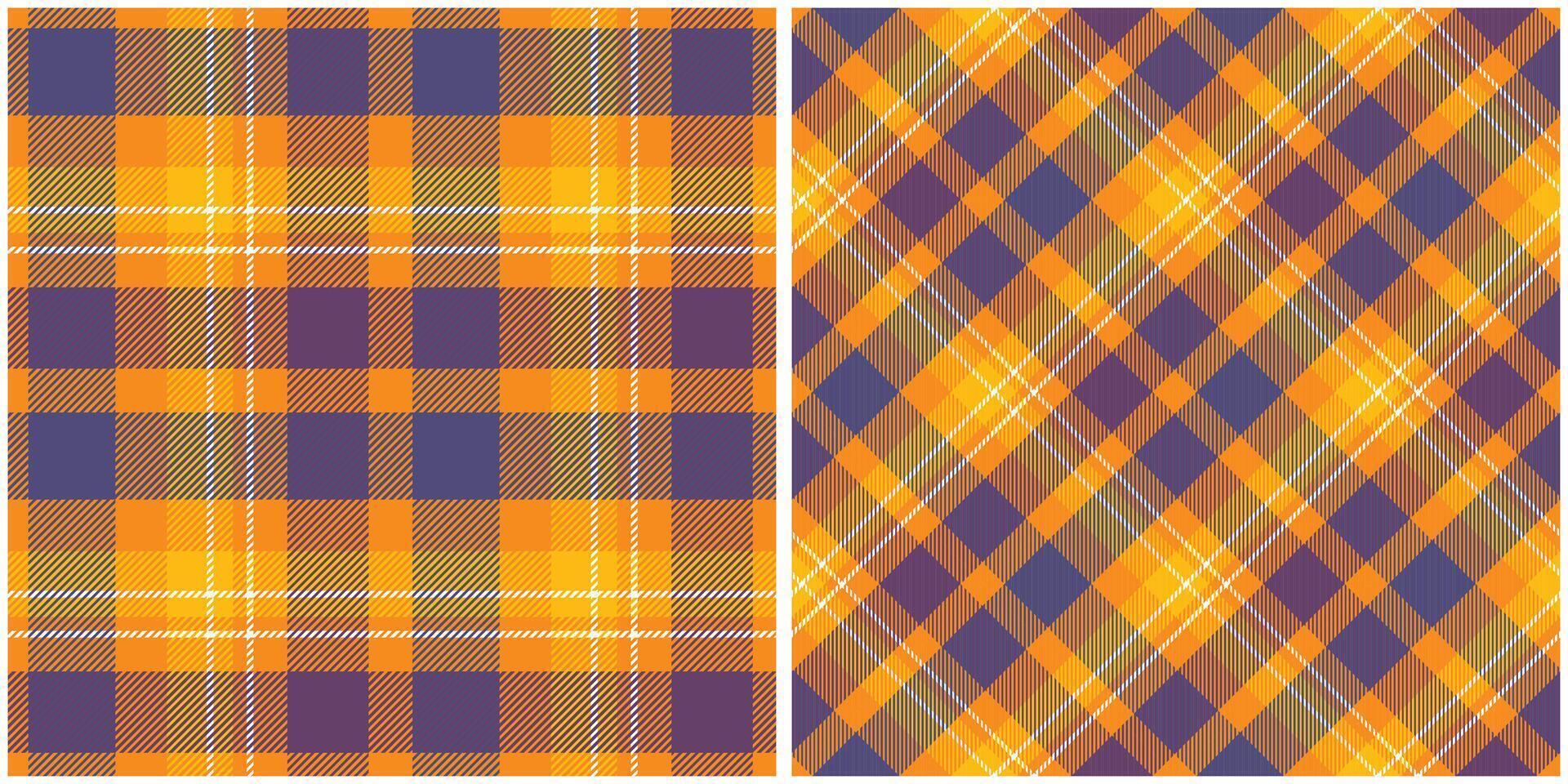Tartan Plaid Seamless Pattern. Checker Pattern. Seamless Tartan Illustration Set for Scarf, Blanket, Other Modern Spring Summer Autumn Winter Holiday Fabric Print. vector