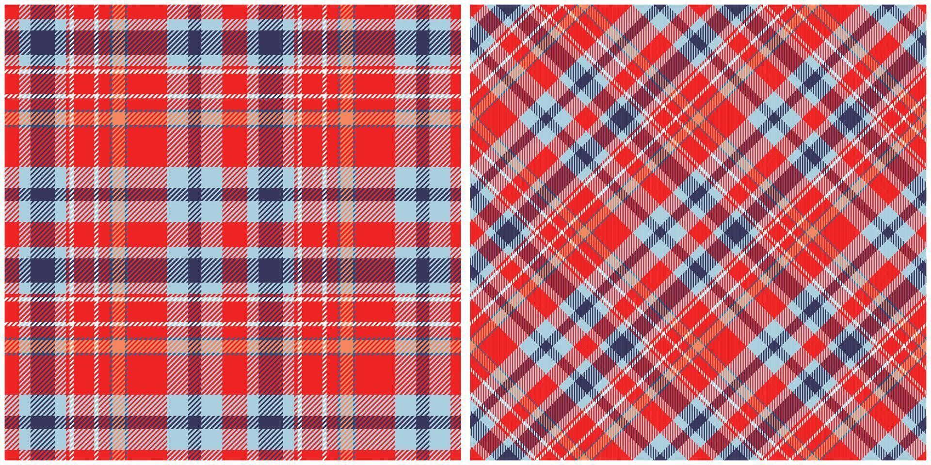 Tartan Plaid Seamless Pattern. Checkerboard Pattern. Seamless Tartan Illustration Set for Scarf, Blanket, Other Modern Spring Summer Autumn Winter Holiday Fabric Print. vector