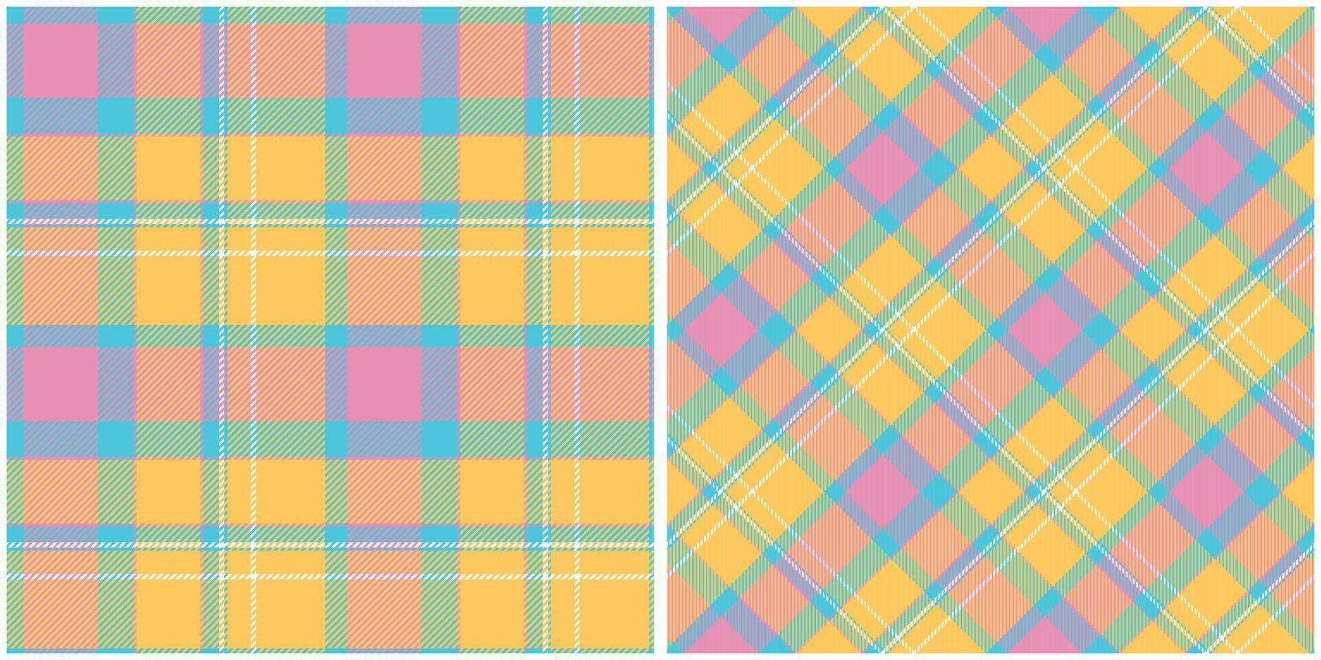 Tartan Plaid Seamless Pattern. Traditional Scottish Checkered Background. Seamless Tartan Illustration Set for Scarf, Blanket, Other Modern Spring Summer Autumn Winter Holiday Fabric vector