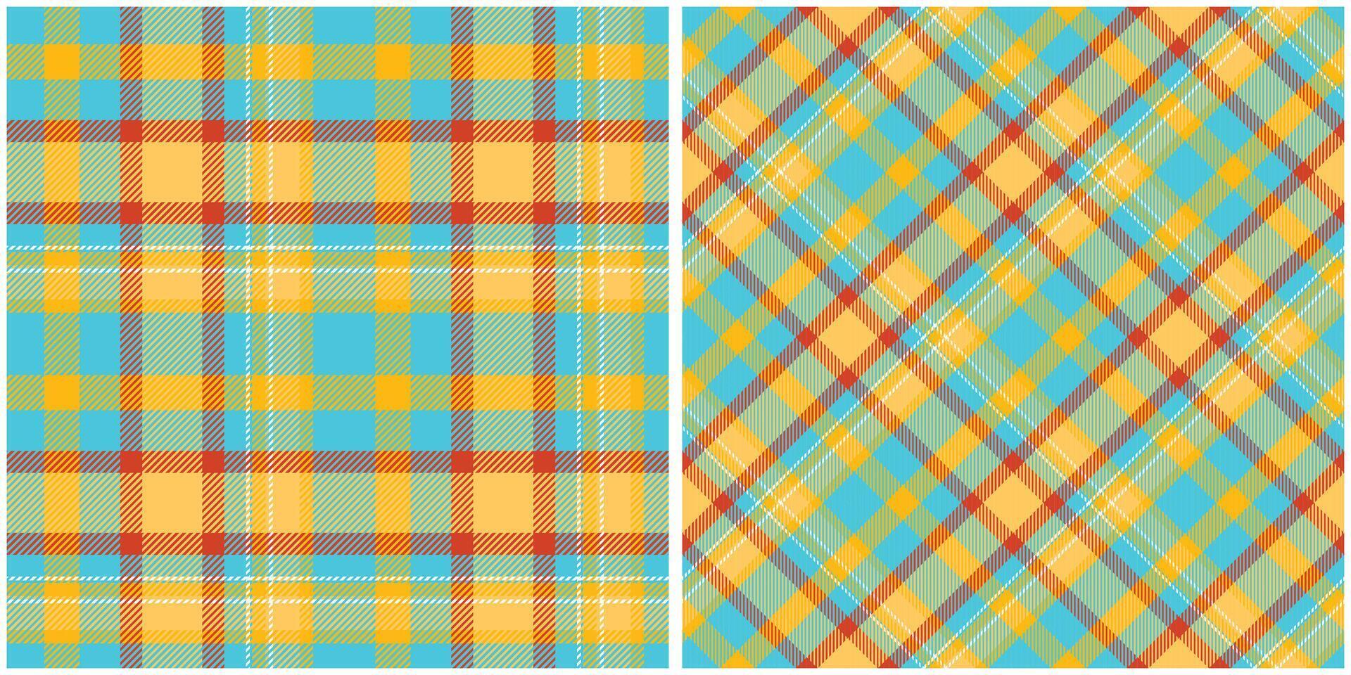 Tartan Plaid Seamless Pattern. Classic Scottish Tartan Design. Seamless Tartan Illustration Set for Scarf, Blanket, Other Modern Spring Summer Autumn Winter Holiday Fabric Print. vector