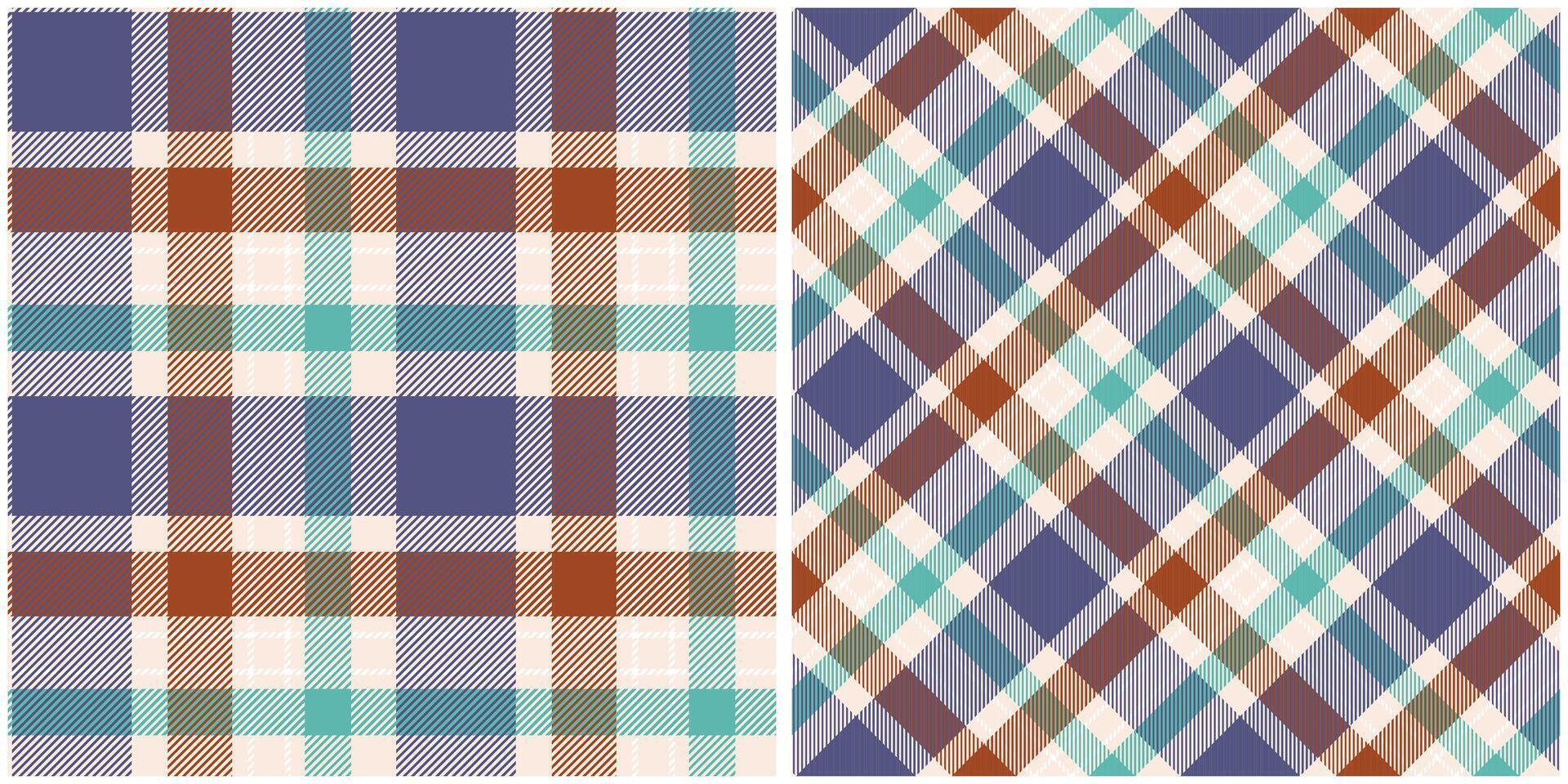 Tartan Plaid Seamless Pattern. Plaid Pattern Seamless. Seamless Tartan Illustration Set for Scarf, Blanket, Other Modern Spring Summer Autumn Winter Holiday Fabric Print. vector
