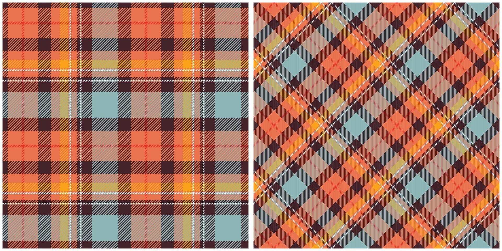 Tartan Plaid Seamless Pattern. Traditional Scottish Checkered Background. Seamless Tartan Illustration Set for Scarf, Blanket, Other Modern Spring Summer Autumn Winter Holiday Fabric Print. vector
