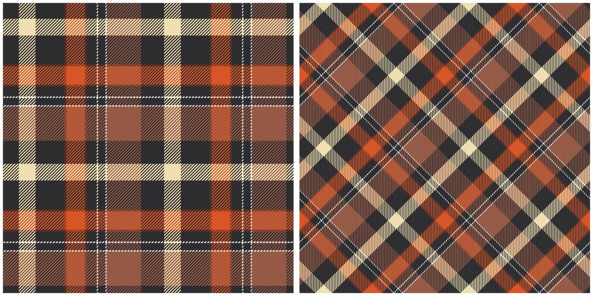 Tartan Plaid Pattern Seamless. Checkerboard Pattern. Seamless Tartan Illustration Set for Scarf, Blanket, Other Modern Spring Summer Autumn Winter Holiday Fabric Print. vector