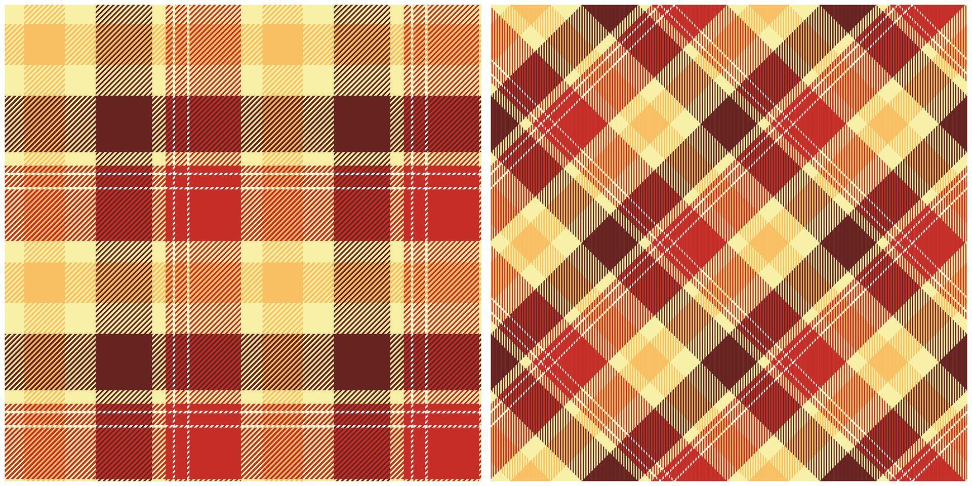 Tartan Plaid Pattern Seamless. Gingham Patterns. Seamless Tartan Illustration Set for Scarf, Blanket, Other Modern Spring Summer Autumn Winter Holiday Fabric Print. vector