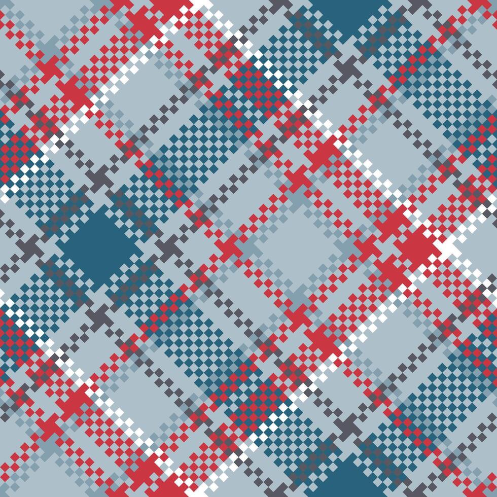 Tartan Seamless Pattern. Classic Plaid Tartan Seamless Tartan Illustration Set for Scarf, Blanket, Other Modern Spring Summer Autumn Winter Holiday Fabric Print. vector