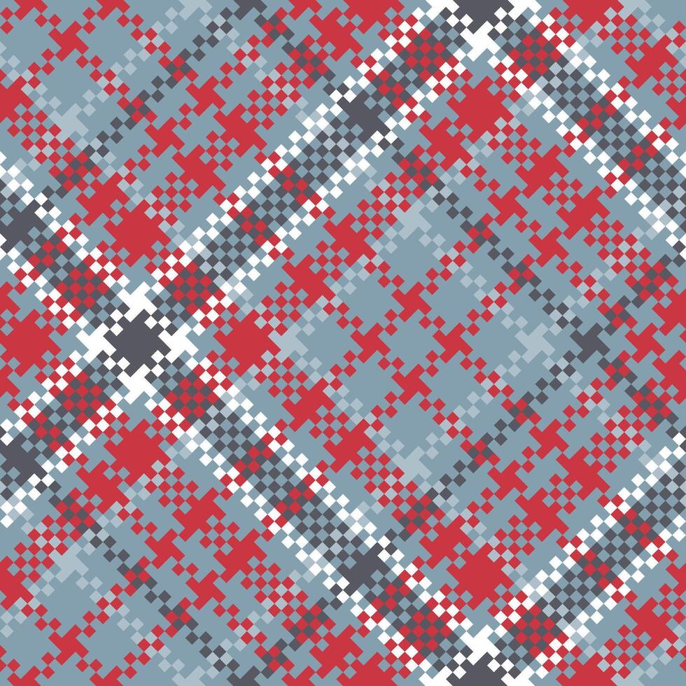 Tartan Seamless Pattern. Tartan Plaid Seamless Pattern. Seamless Tartan Illustration Set for Scarf, Blanket, Other Modern Spring Summer Autumn Winter Holiday Fabric Print. vector