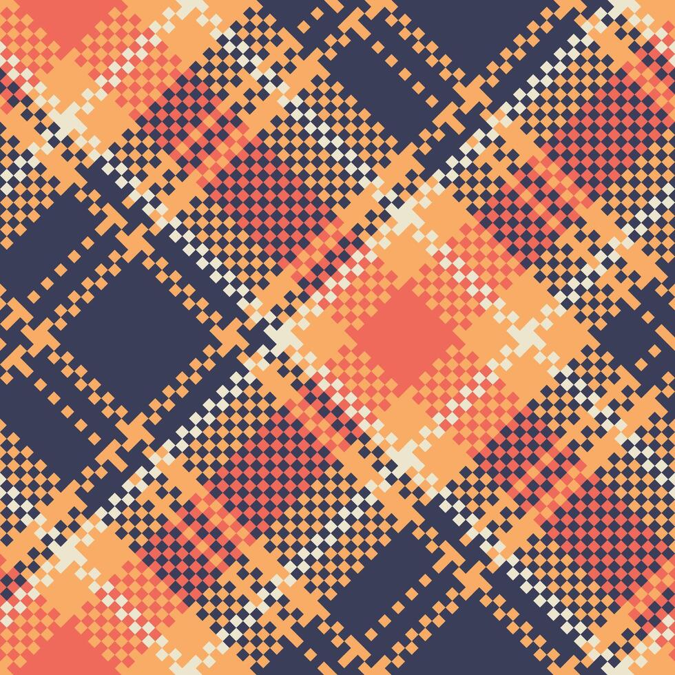 Plaid Pattern Seamless. Checkerboard Pattern Seamless Tartan Illustration Set for Scarf, Blanket, Other Modern Spring Summer Autumn Winter Holiday Fabric Print. vector