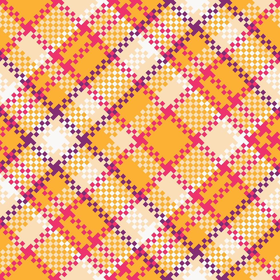 Plaid Pattern Seamless. Traditional Scottish Checkered Background. Flannel Shirt Tartan Patterns. Trendy Tiles for Wallpapers. vector