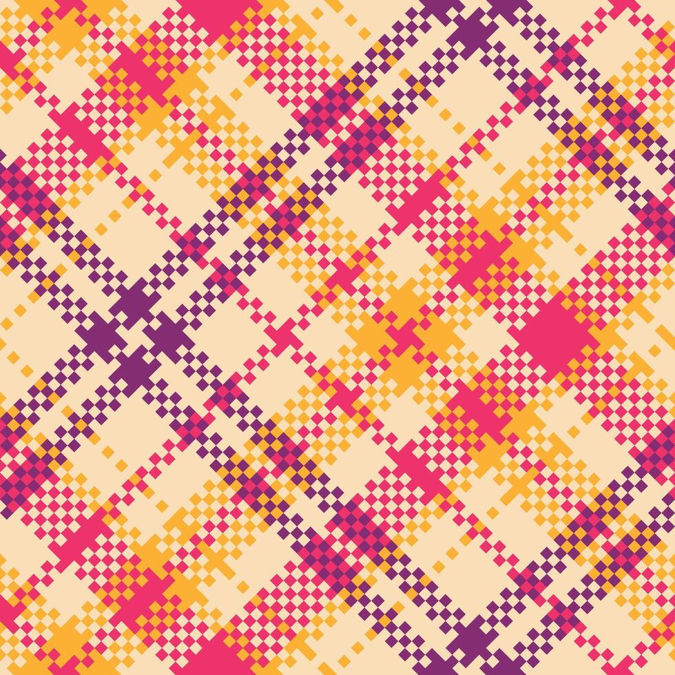Plaid Patterns Seamless. Checkerboard Pattern Traditional Scottish Woven Fabric. Lumberjack Shirt Flannel Textile. Pattern Tile Swatch Included. vector